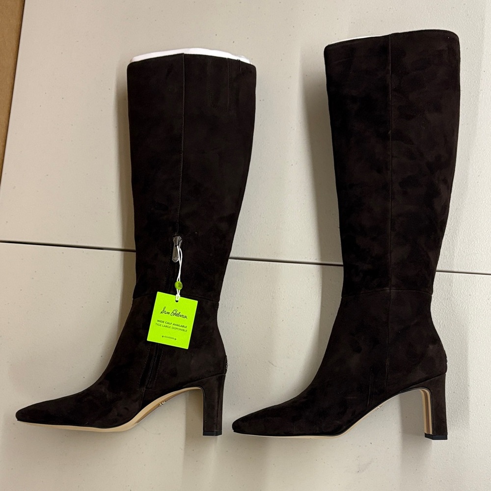Sam Edelman Sylvia Knee High Boot Heeled Boots Chocolate Brown
